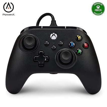 PowerA Nano Enhanced Wired Controller for Xbox Series X|S - Black, portable, compact, gamepad, wired video game controller, gaming controller, works with Xbox One and Windows 10/11, Officially Licensed for Xbox, Compact, Smaller, Portable